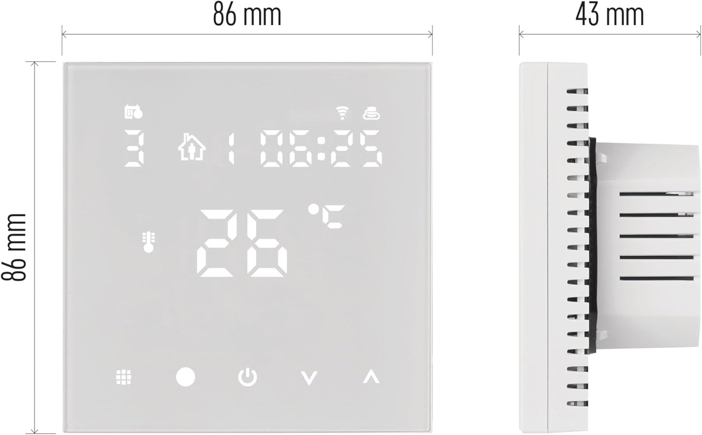 Smart Home Raumthermostat mit App-Steuerung