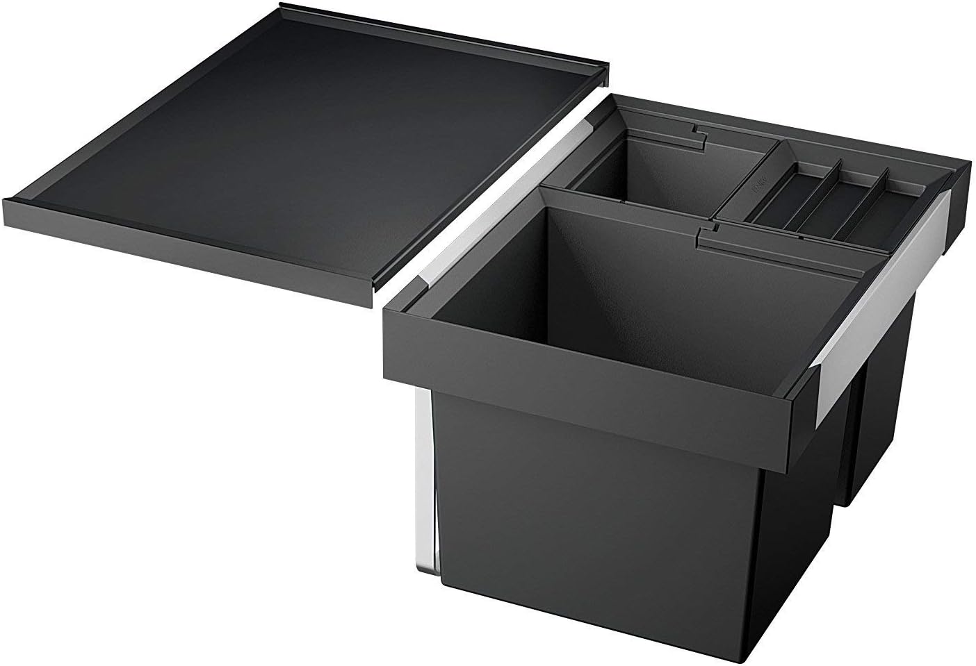 Flexon II XL 60/3, Einbau in Schubladen, 60er Unterschrank, 1x 30 Liter & 2x 8 Liter Eimer