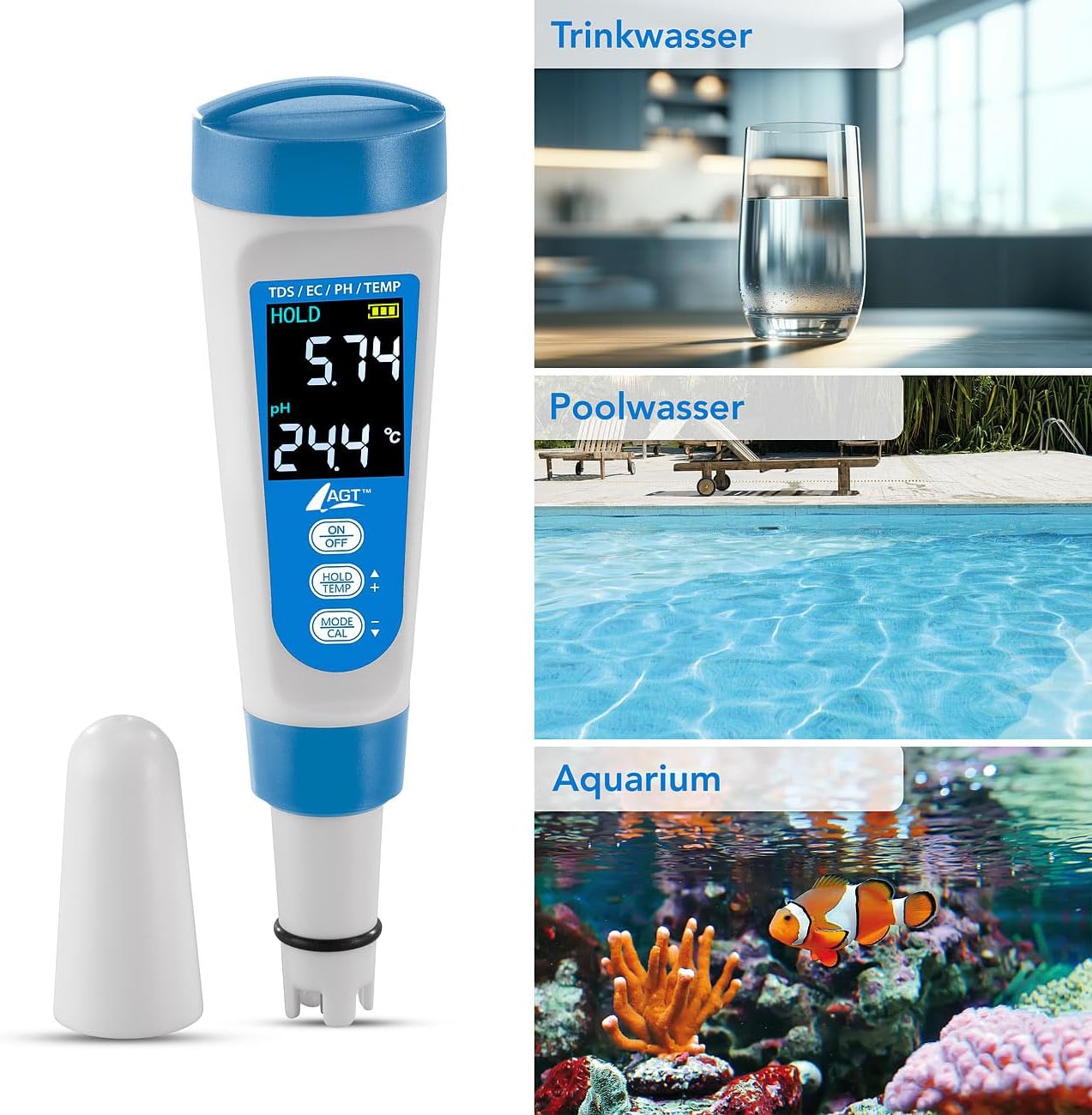Digitale Wasserqualitäts-Messgerät