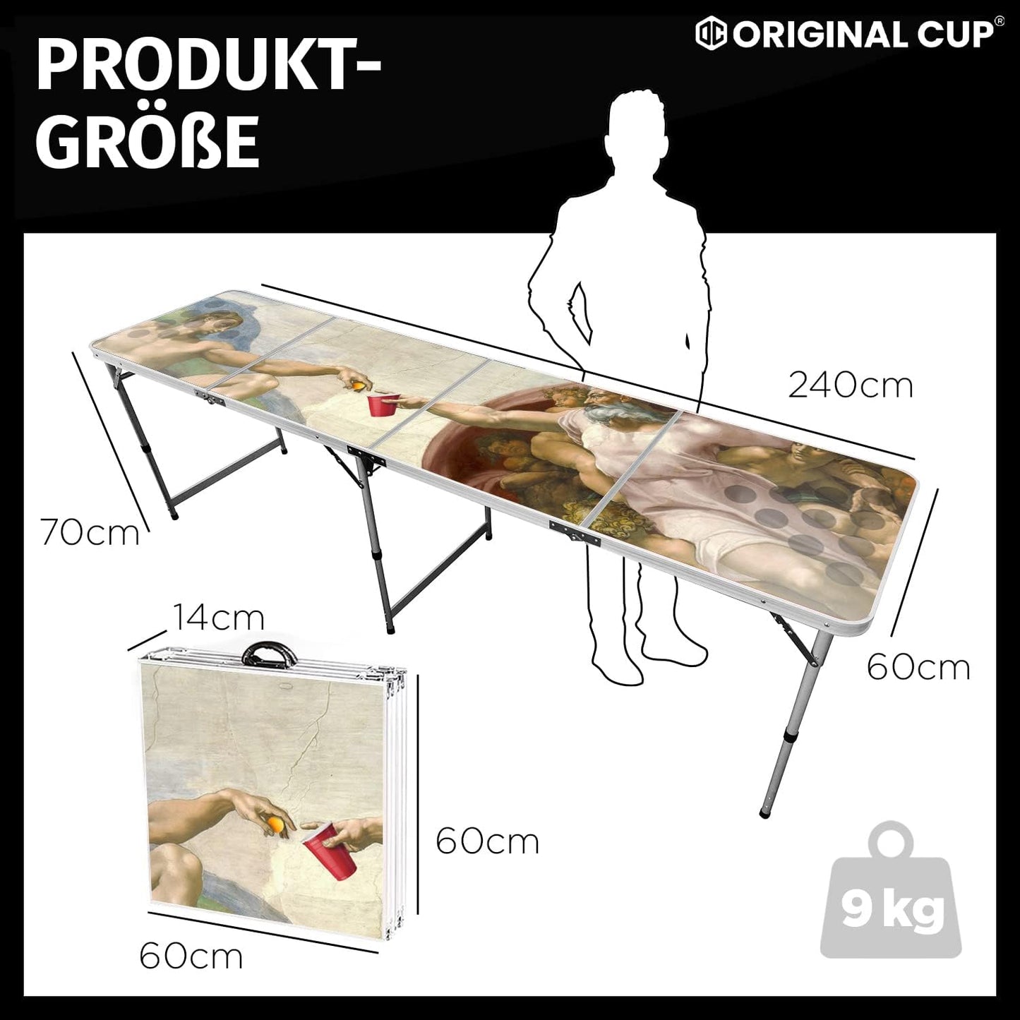 Klappbarer Beer Pong Tisch, Bier-pong Tisch