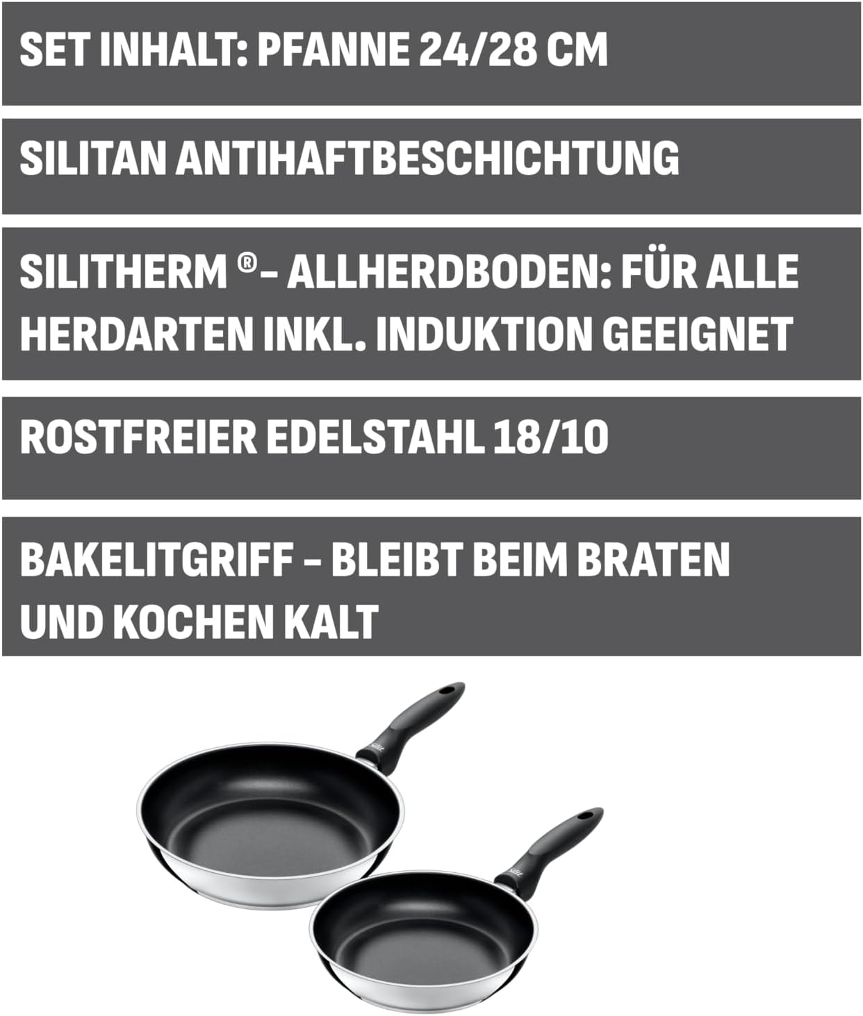 Domus Pfannenset, 2-teilig, Pfannenset 2-teilig