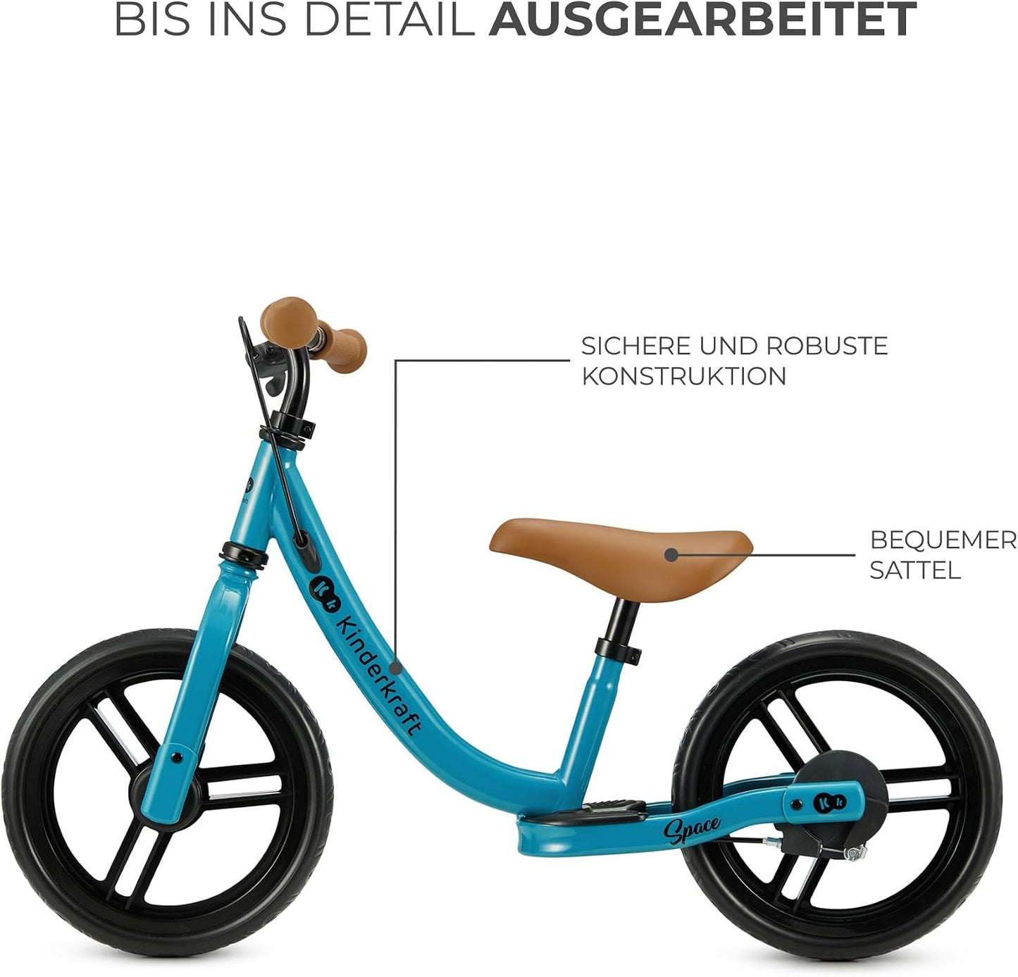 Laufrad SPACE2 mit höhenverstellbarem Sattel, Blue