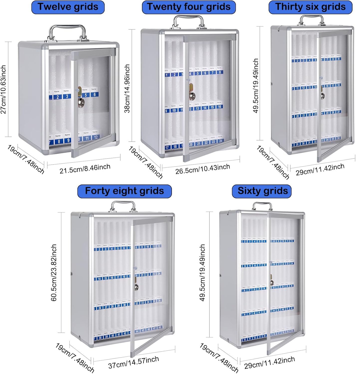 Handytresor für Wandmontage (24 Slots), 24 Slots