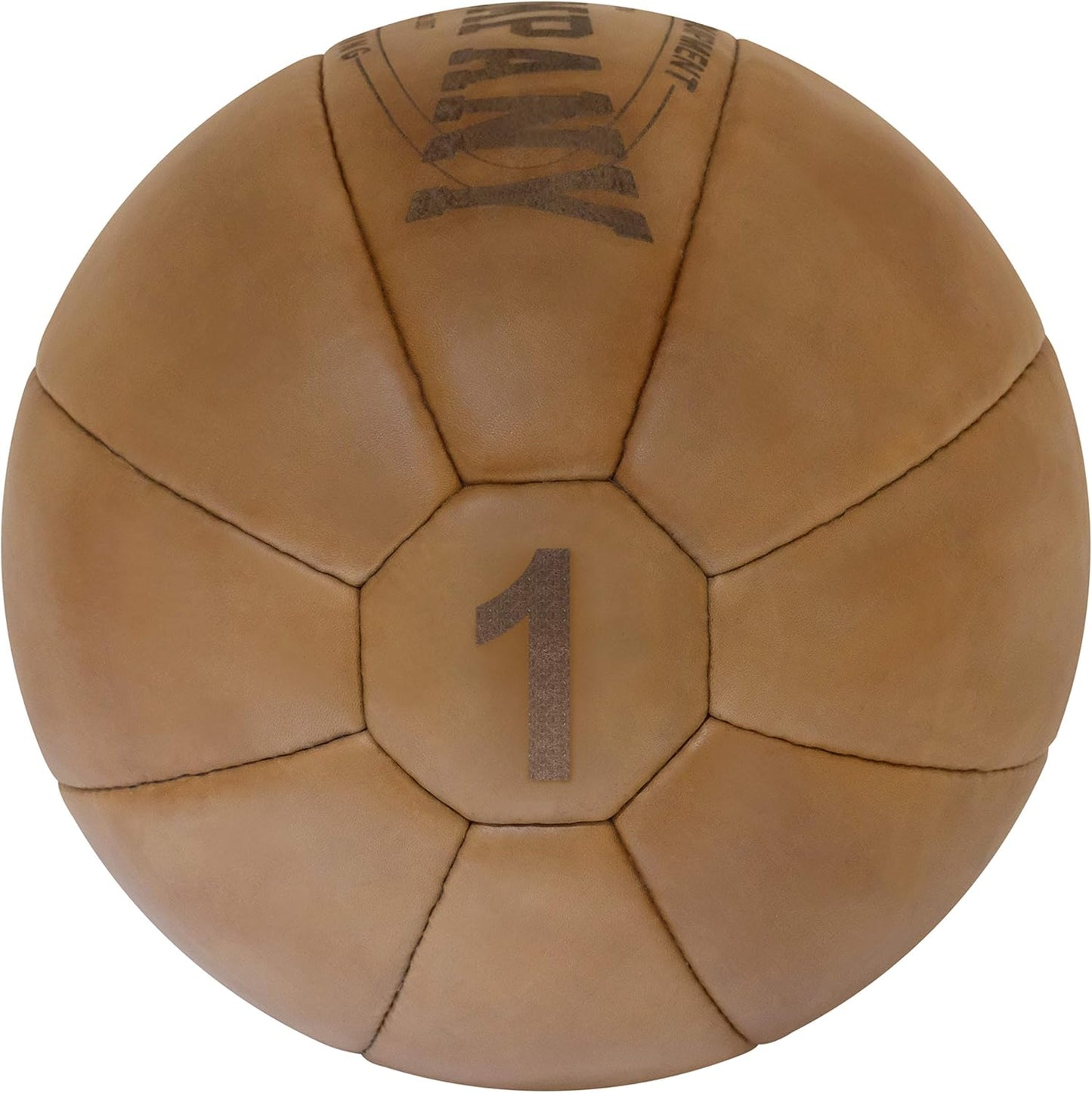 Vintage Medizinball, 1 kg Braun