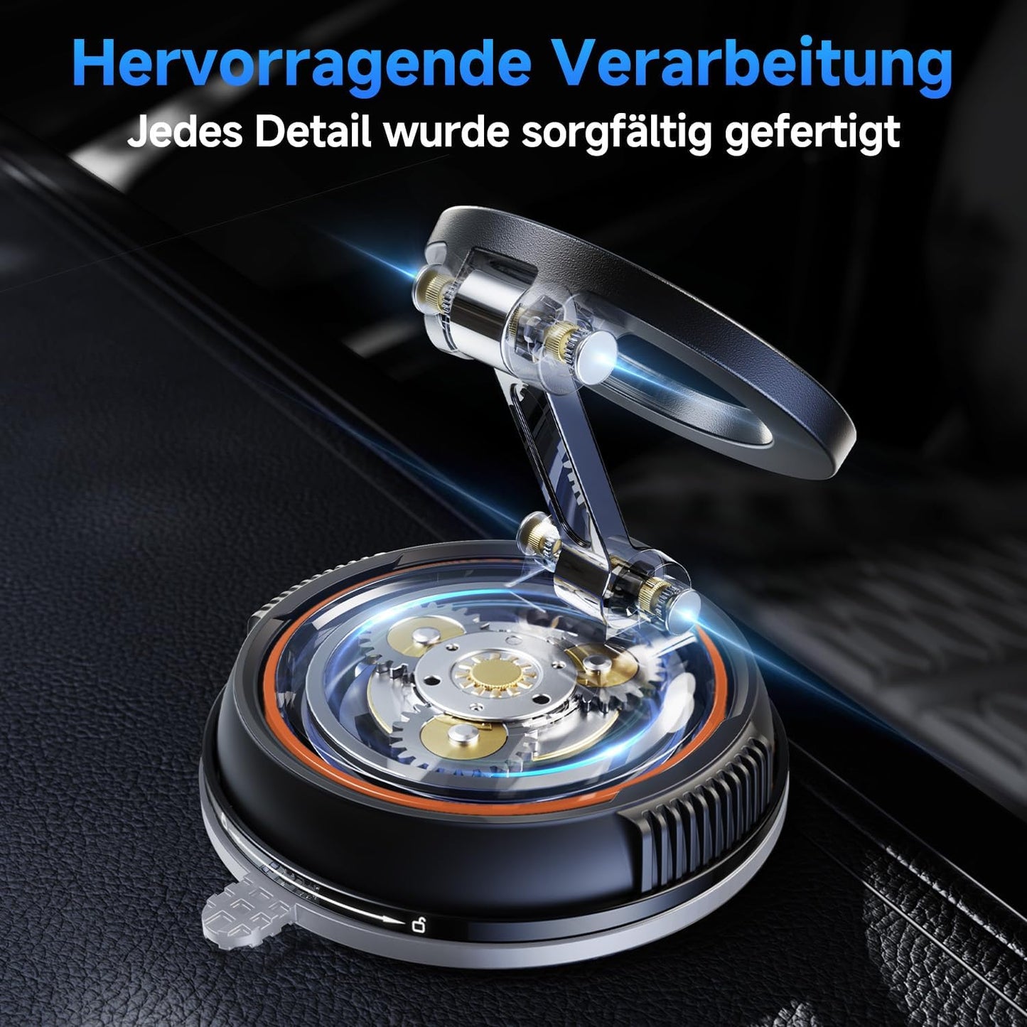 Magnetische Handyhalterung Auto, 360° drehbar, Terrakotta