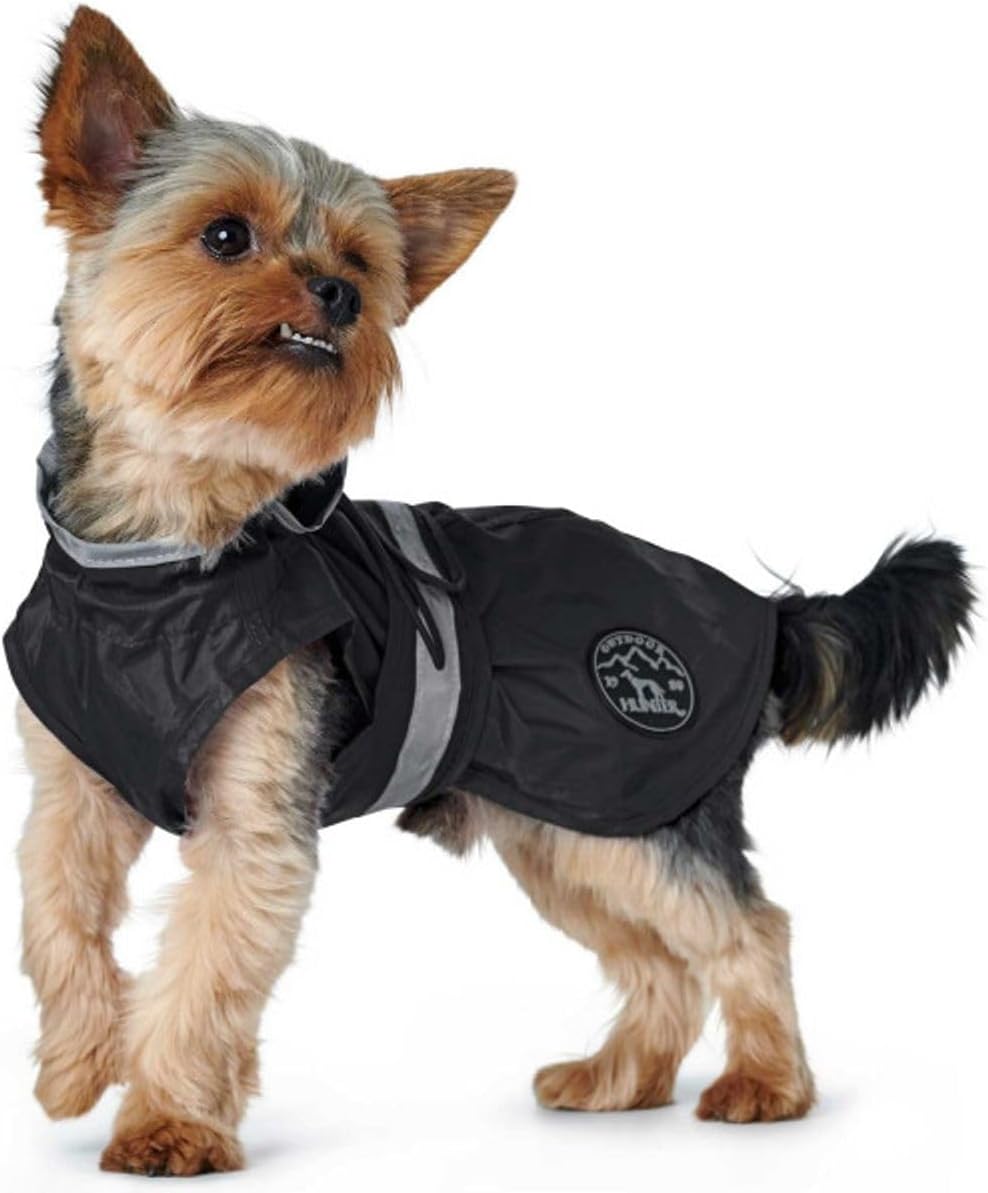 Uppsala Rain - Hunde-Regenmantel, schwarz, 60