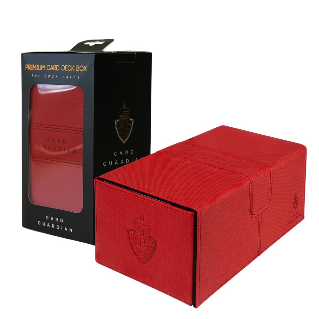 Premium Deck Sammelkarten Box für 200 Karten, Rot