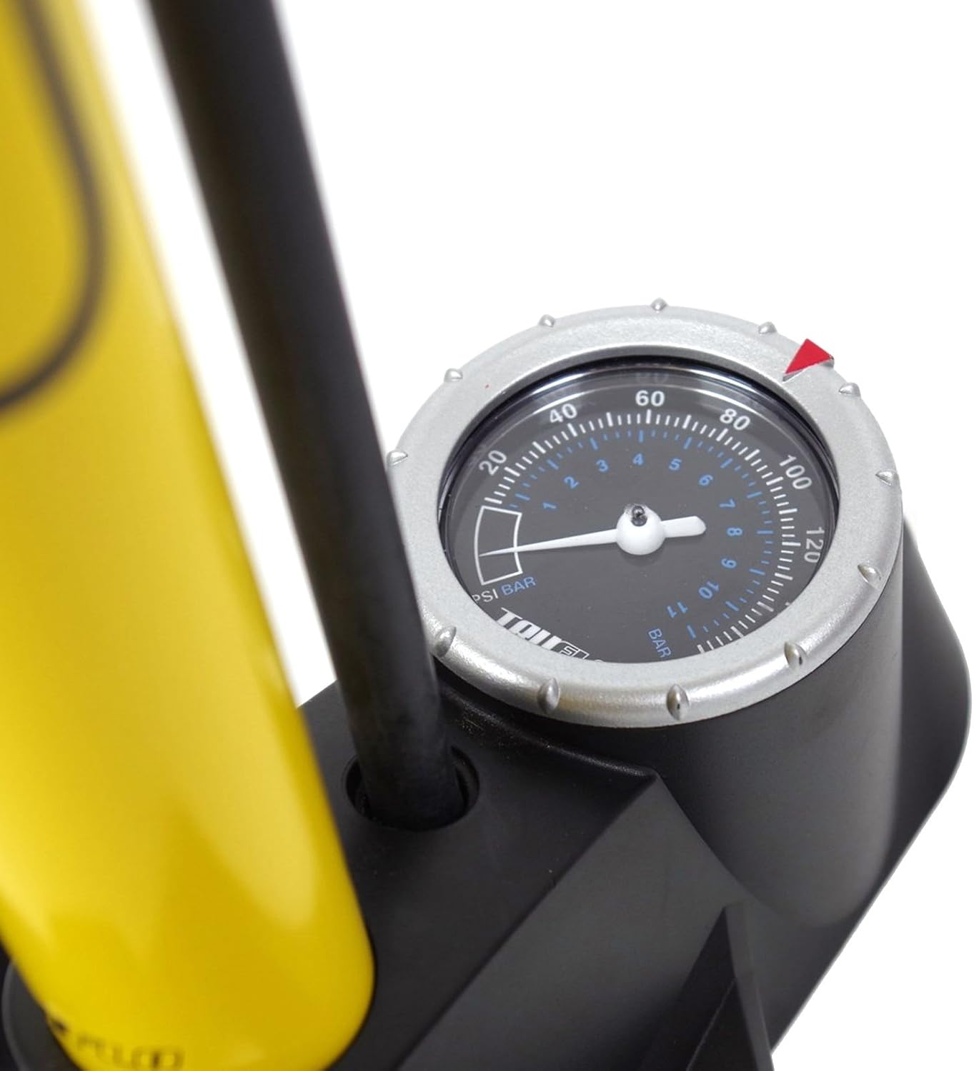 Velopumpe mit Manometer, Schwarz