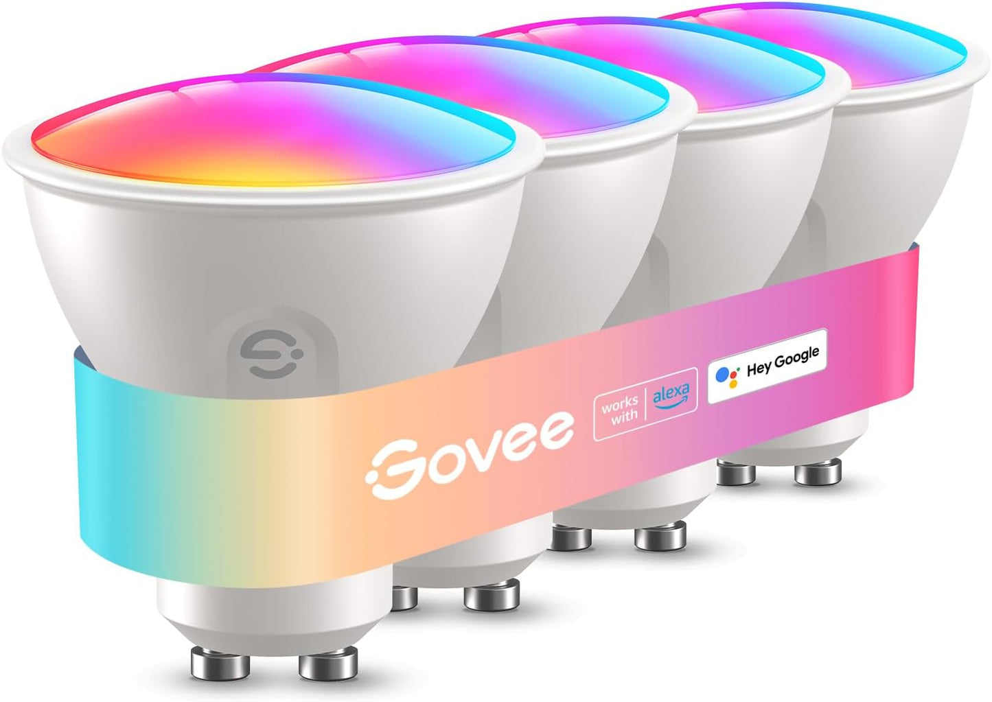 Smarte LED-Glühbirnen GU10 mit Musik-Synchronisierung, 4