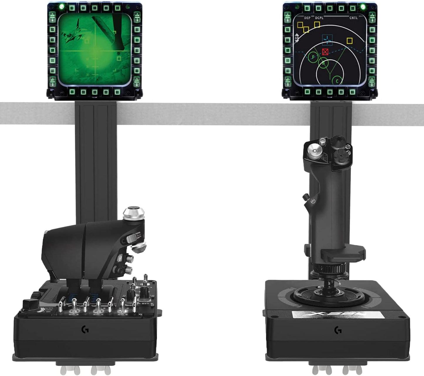 Hotas Schreibtischhalterung für Flug-Sim-Controller (2 Stück)