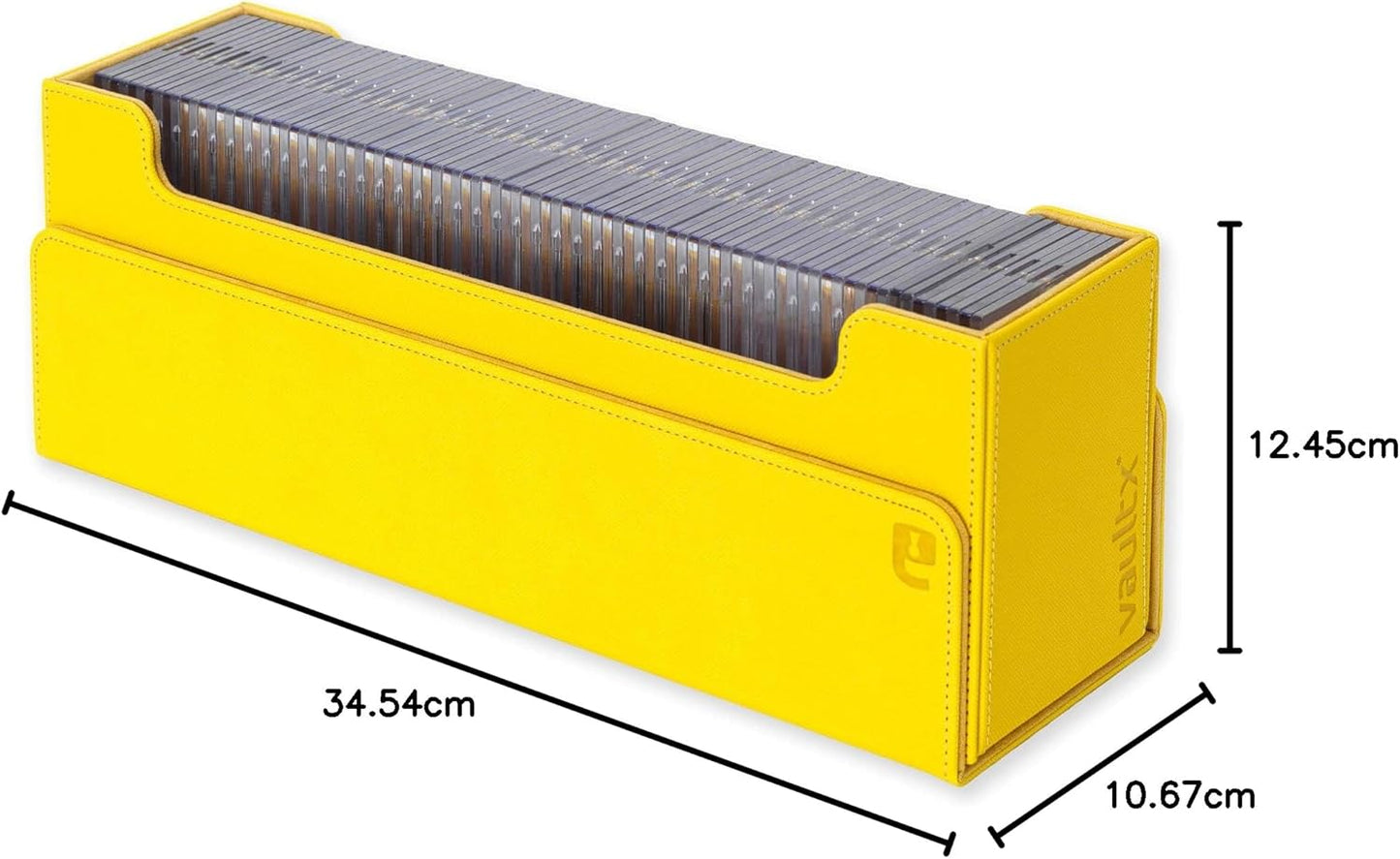 Aufbewahrungsbox für Trading Cards, mit Trennwänden, Yellow