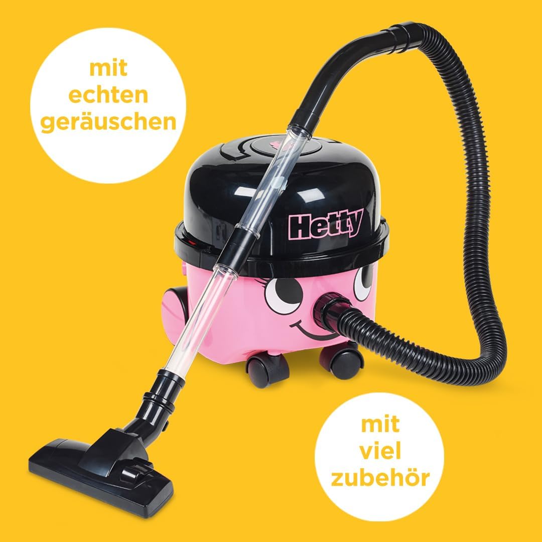 Hetty Spielzeug-Staubsauger mit echter Saugfunktion, Hetty