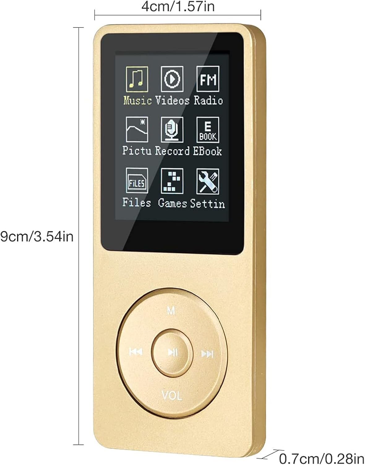 Digitaler Musik-Player, gold