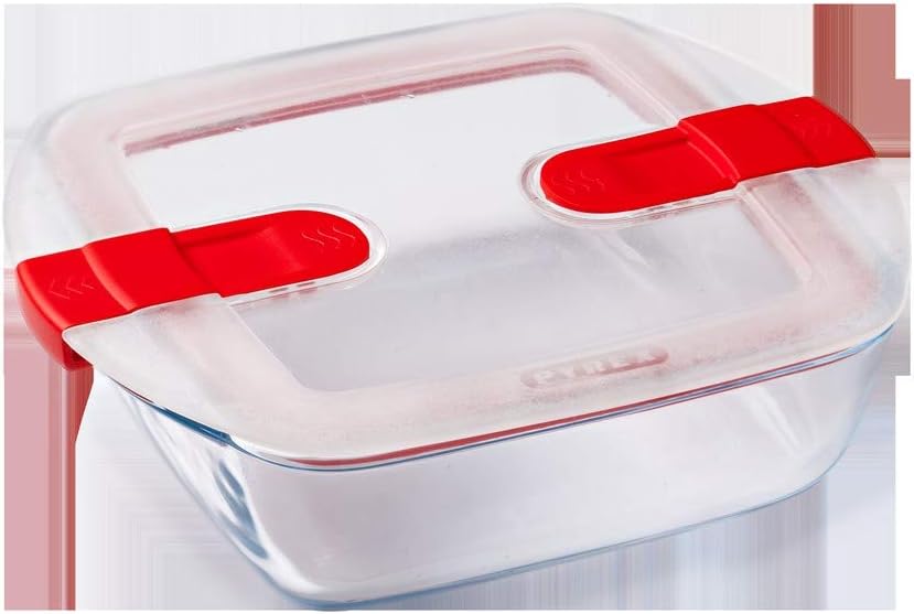 Cook & Heat Vorratsdose mit hermetischen Mikrowellendeckeln, 28,4 x 21 x 24,8 cm Einzigartig
