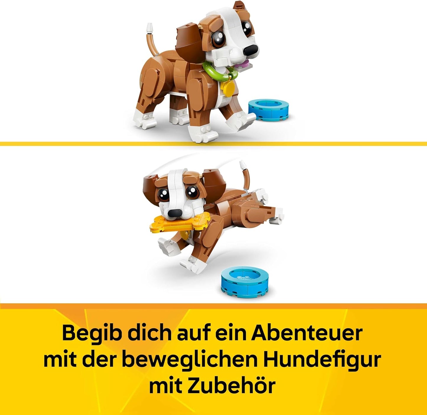 3-in-1 Verspielter Welpe, Cute Animals: Playful Puppy Dog 31382