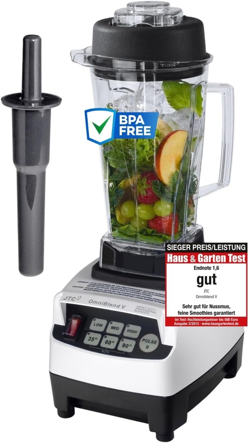 Smoothie Maker, 2L BPA-FREI Weiss