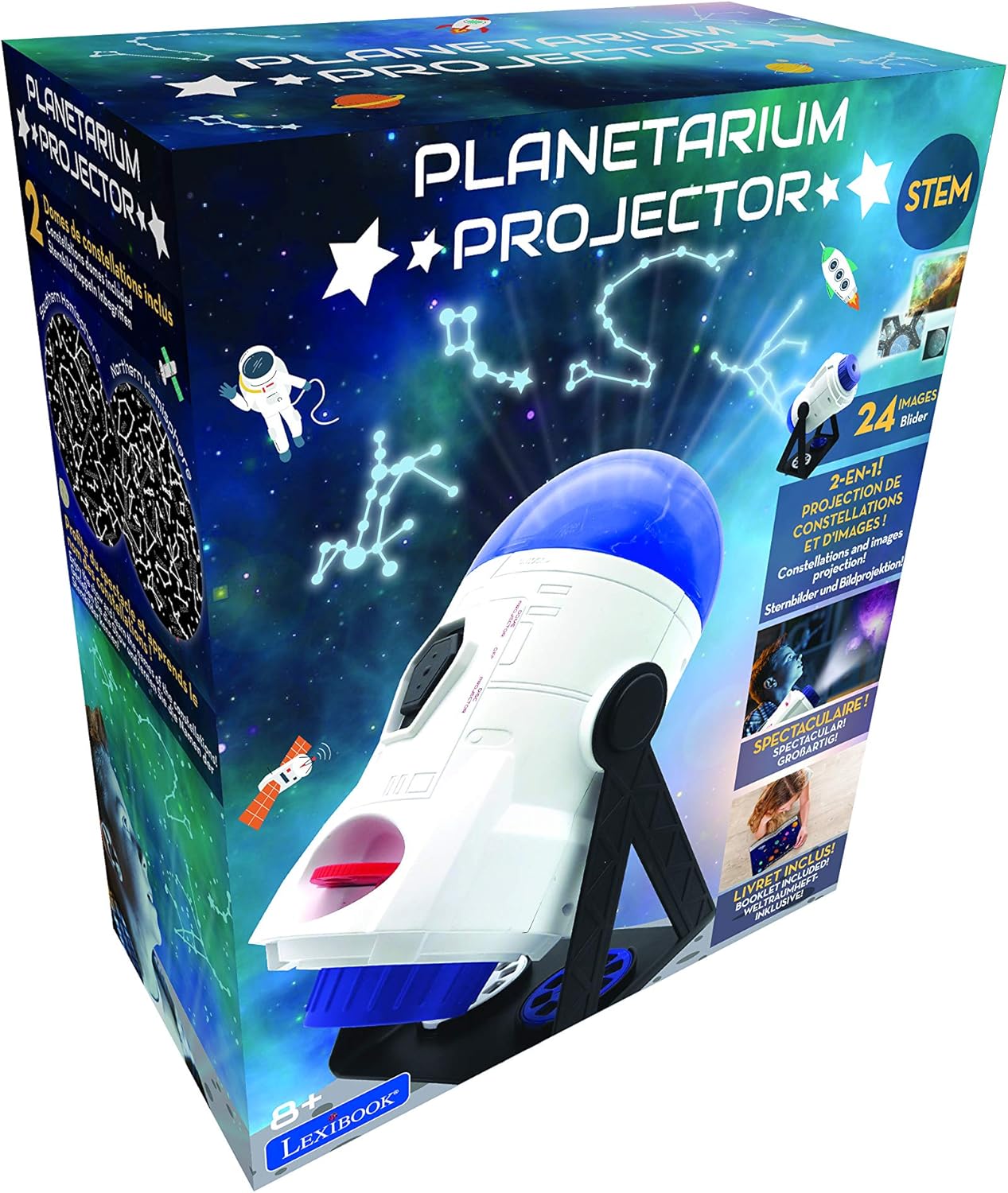 2-in-1 Planetarium Projektor mit Sternbildern, NLJ180