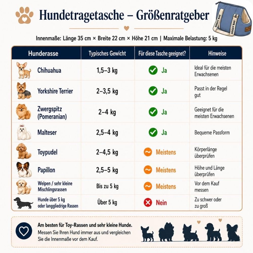 Hundetragetasche mit Reisebett, blau S
