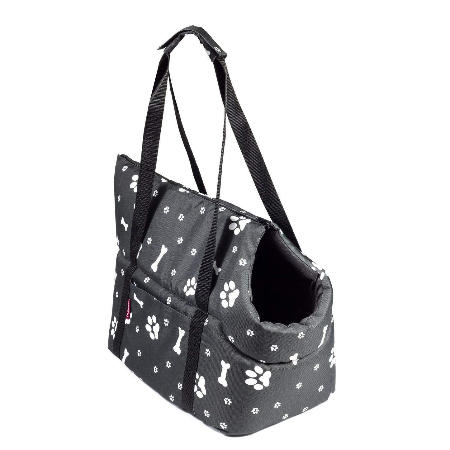 Tragetasche für kleine Haustiere bis 5 kg, L 34 x B 22 x H 26 cm Schwarz