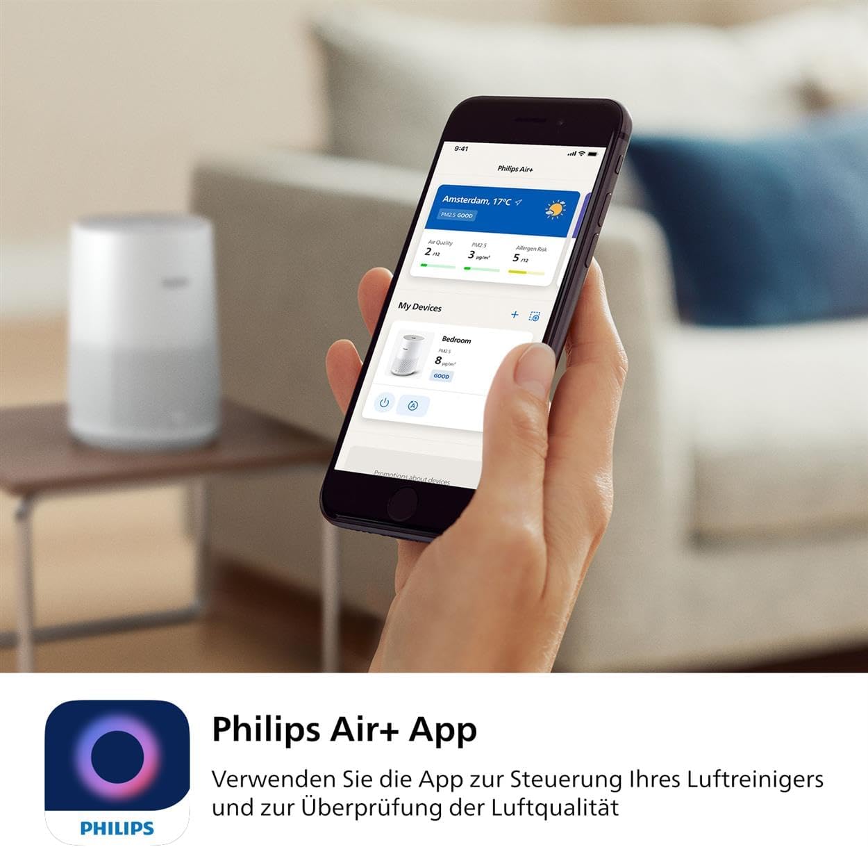Air Purifier 600 - Luftreiniger, Air Purifier 600 series + Air Quality Sensor
