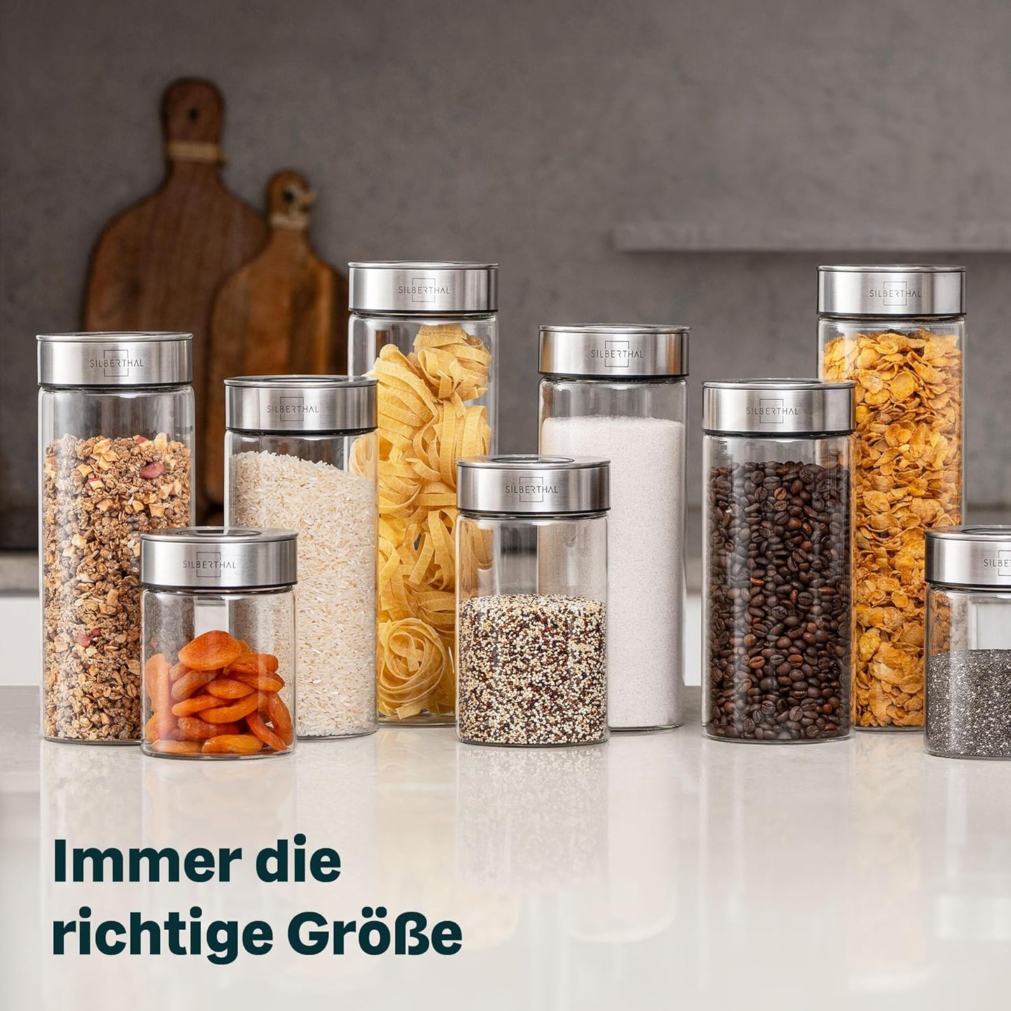 Vorratsglas mit Deckel, 1000 ml, Einzeln 1000 ml