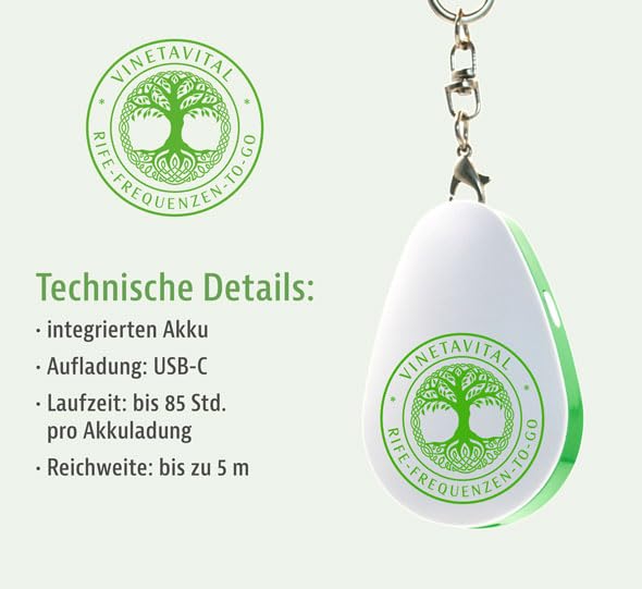 Mobiler Frequenzgenerator mit 10 Rife-Frequenzen