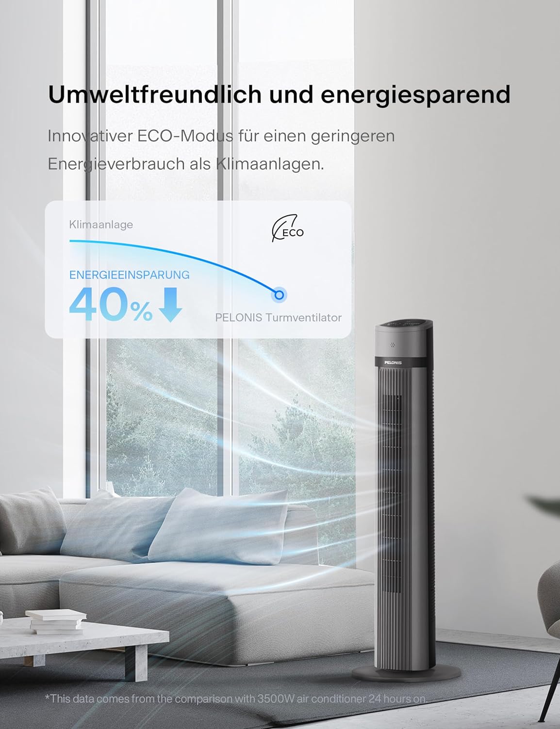 Turmventilator, 40 Zoll Turmventilator