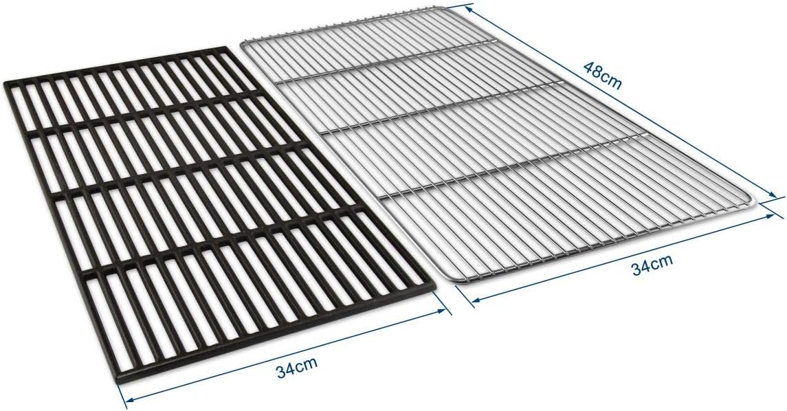 Grillrost für Genesis II Modelle, Edelstahl - Gusseisen
