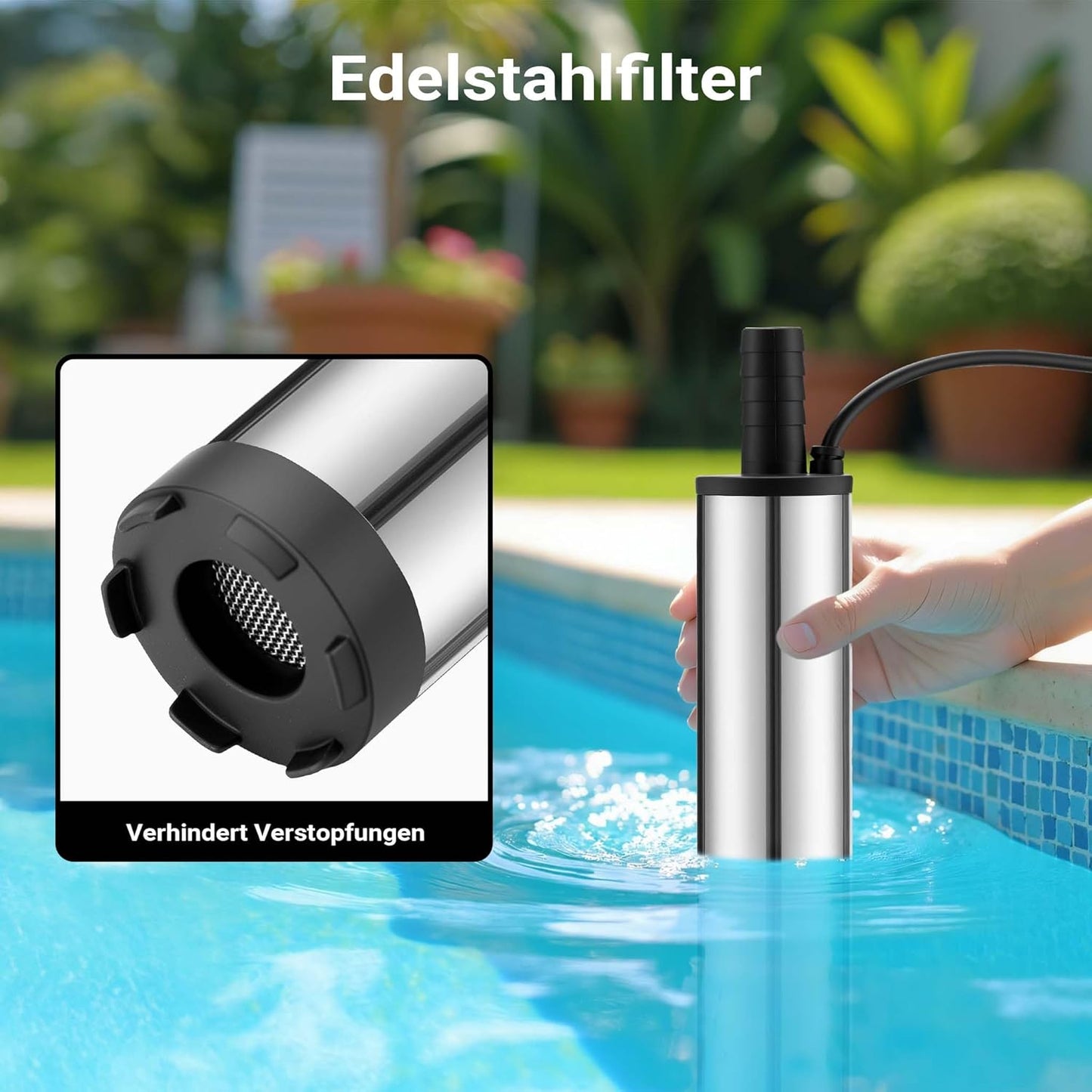 Mini Tauchpumpe 12V für Wasser & Dieselöl