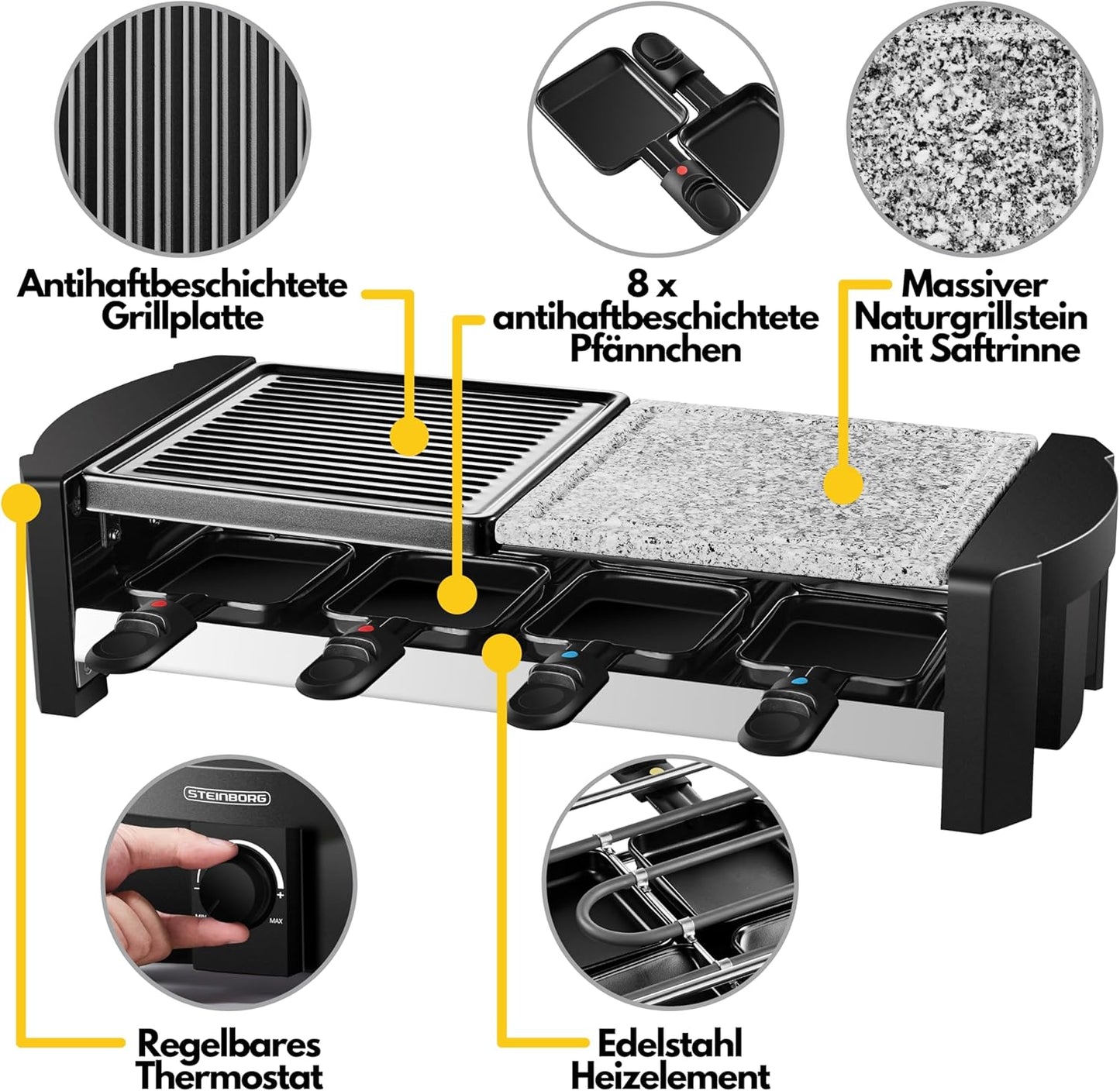 Raclettegrill für 8 Personen