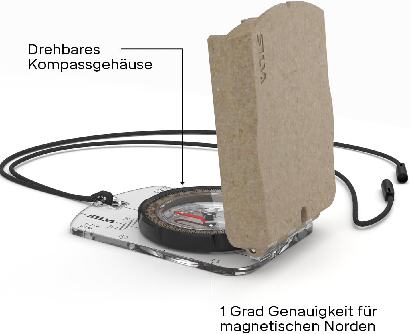 Spiegelkompass Terra Ranger S aus Recyclingmaterial