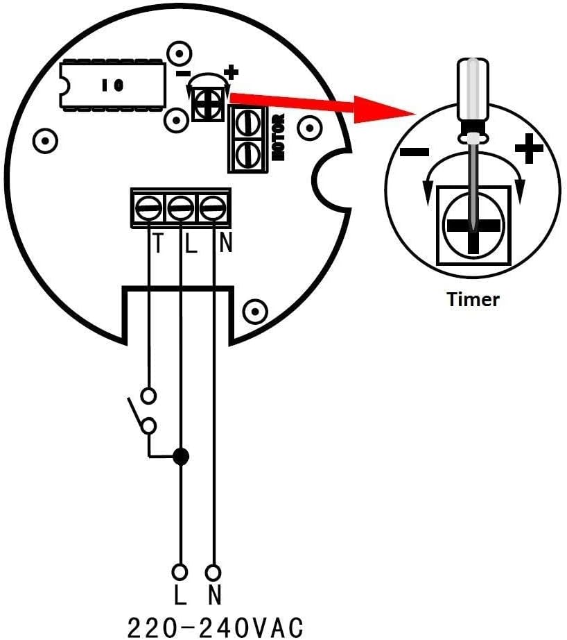 Badlüfter mit LED und Timer, BFS100LT, LED+TIMER 100 mm