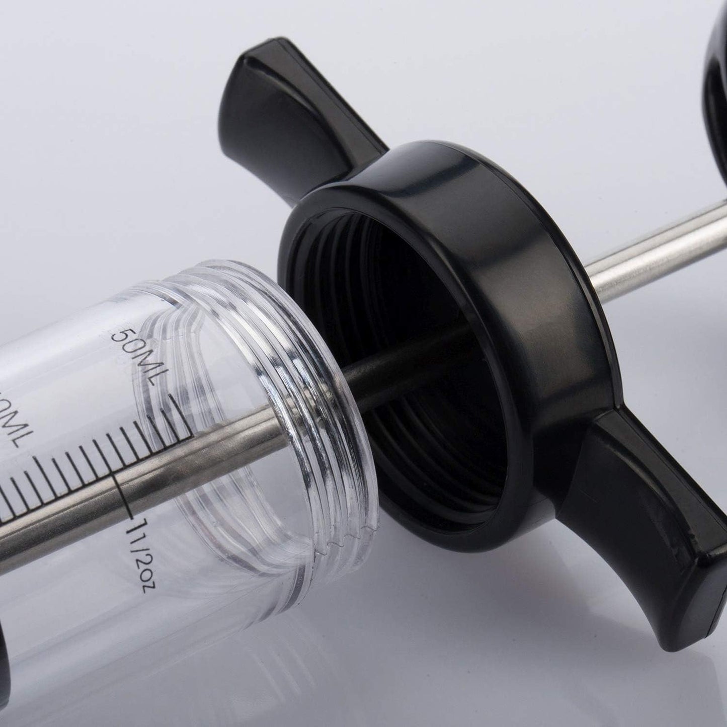 Marinierspritze, Transparent/Schwarz