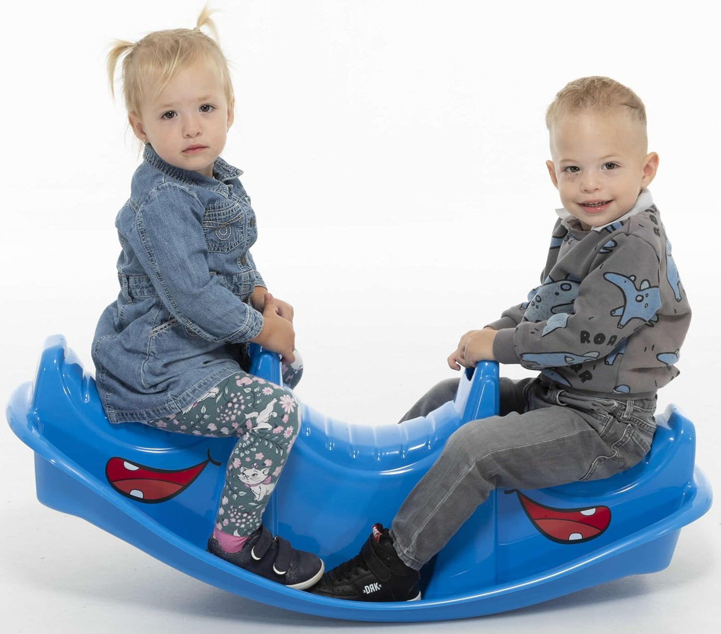 Schaukelwippe Nilpferd für 3 Personen, Blau