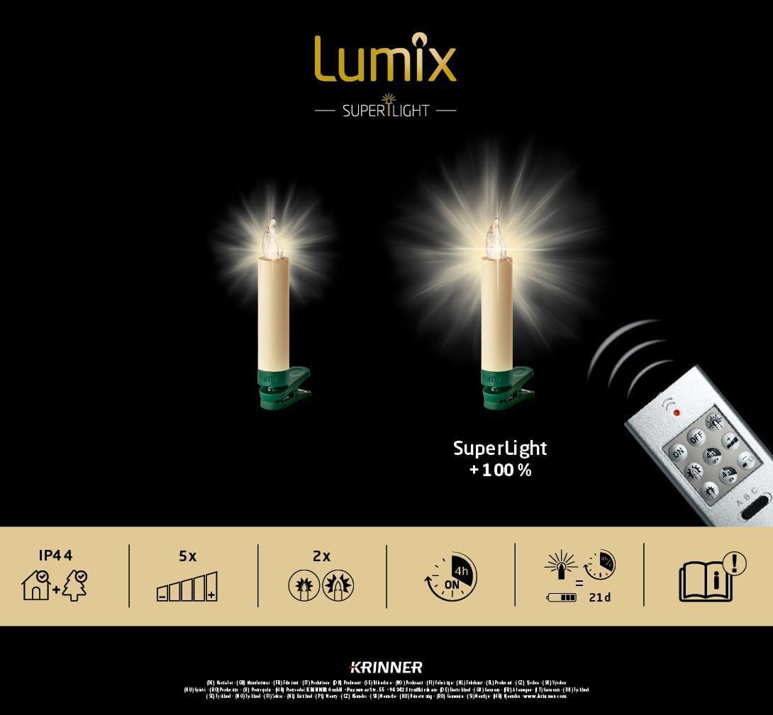 LED Christbaumkerze Superlight Starter-Set