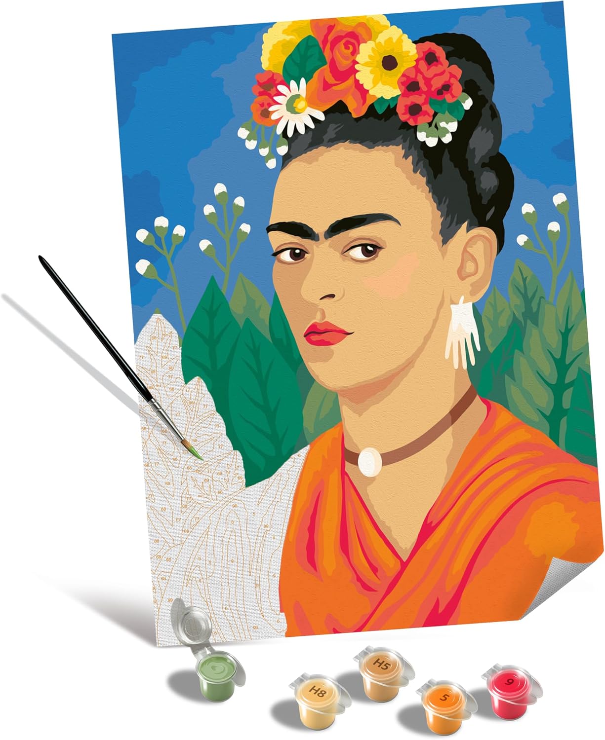 CreArt - Malen nach Zahlen 25525 - Frida Kahlo - ab 14 Jahren - Malen auf Lein