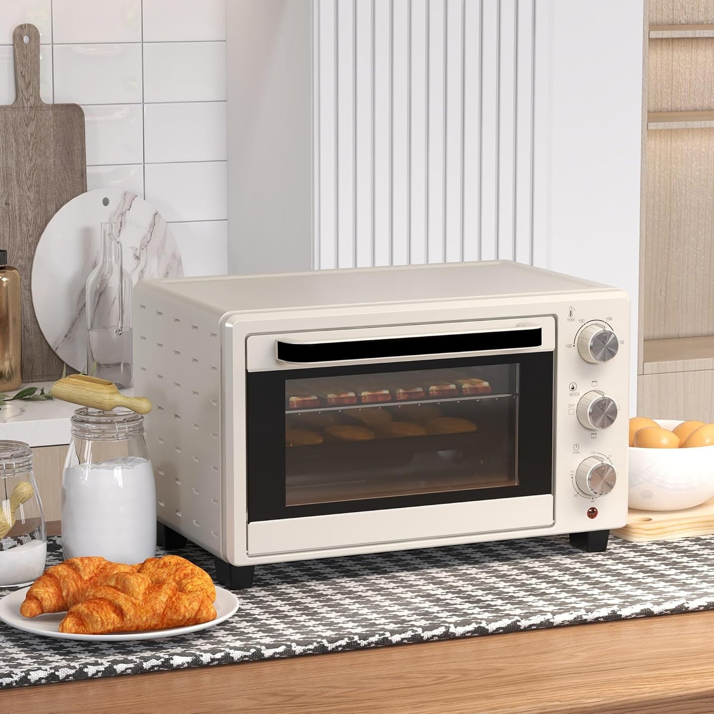 Minibackofen, Cremeweiss