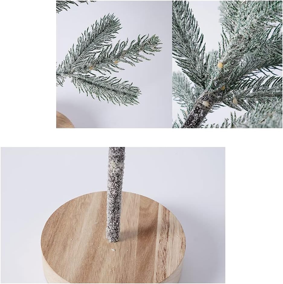 Deko Weihnachtsbaum mit LED-Lichter, Weihnachtsbaum 13 cm