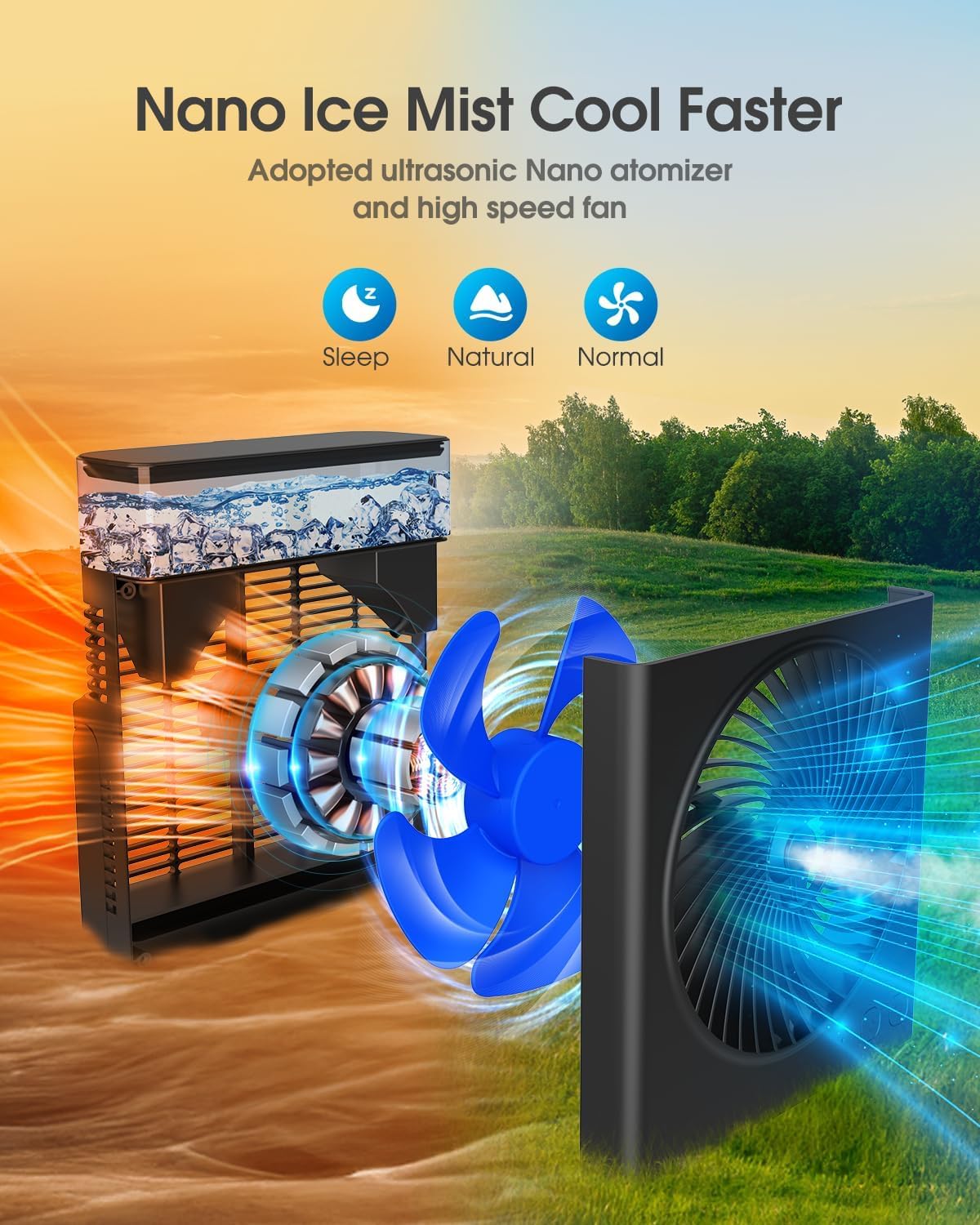 Nebel-Ventilator, Black