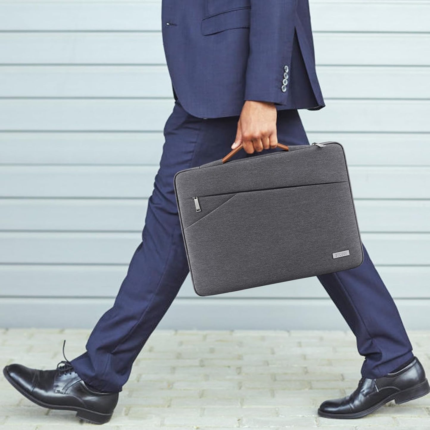Wasserdichte Laptoptasche, 14 Zoll/MacBook Air 15 M3 M2 / Dunkelgrau
