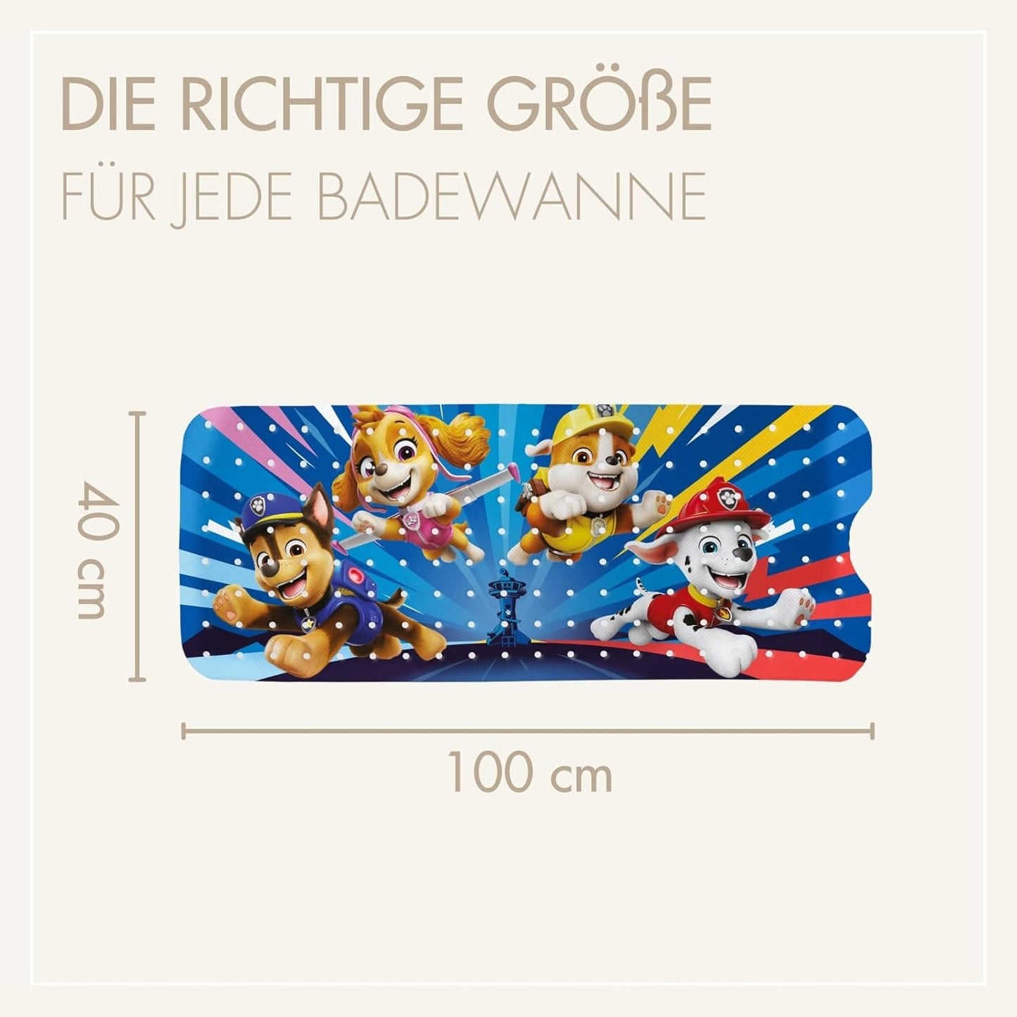 Rutschfeste Badematte PAW Patrol