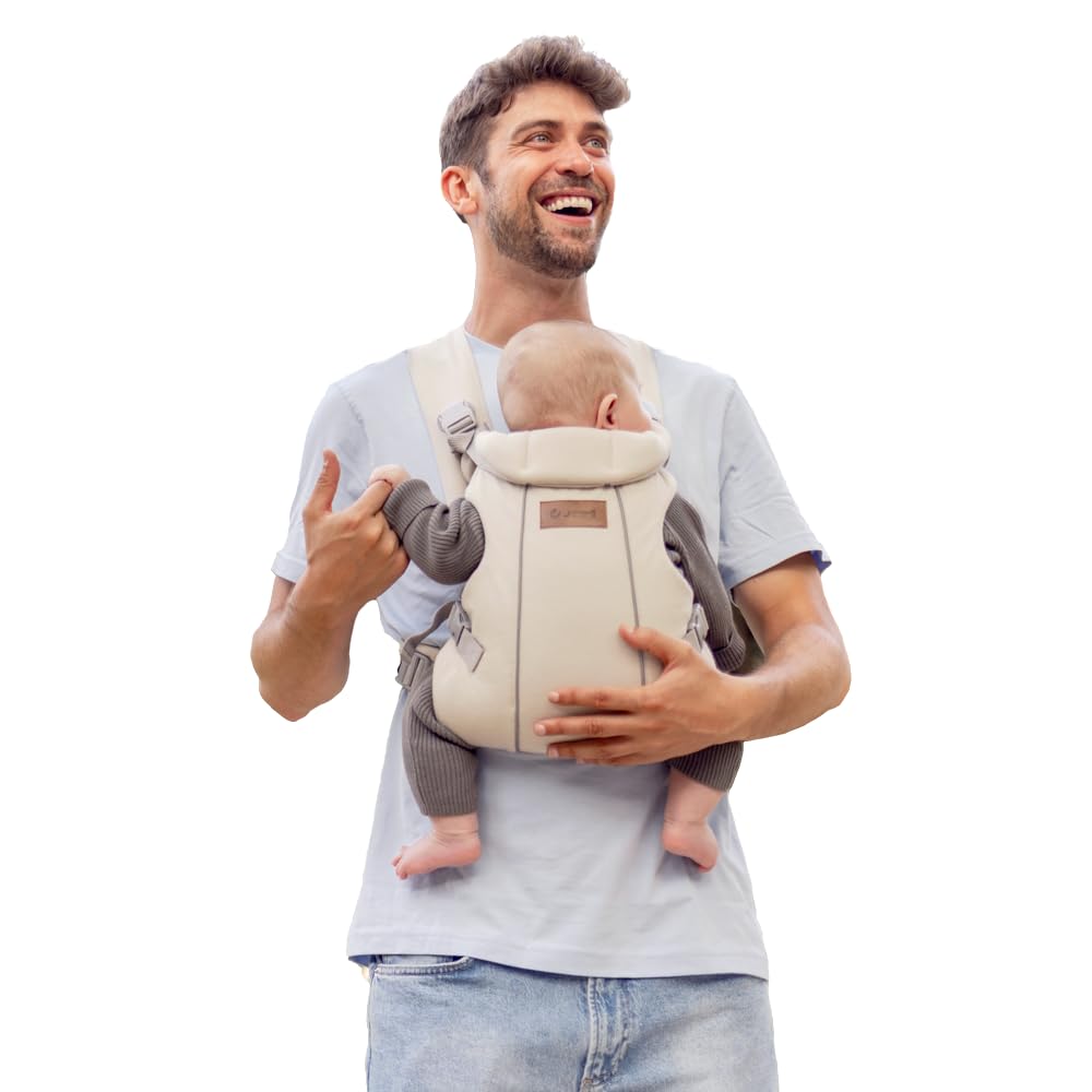 Ergonomische Babytrage Dual, bis 15 kg, 3 Positionen, Beige
