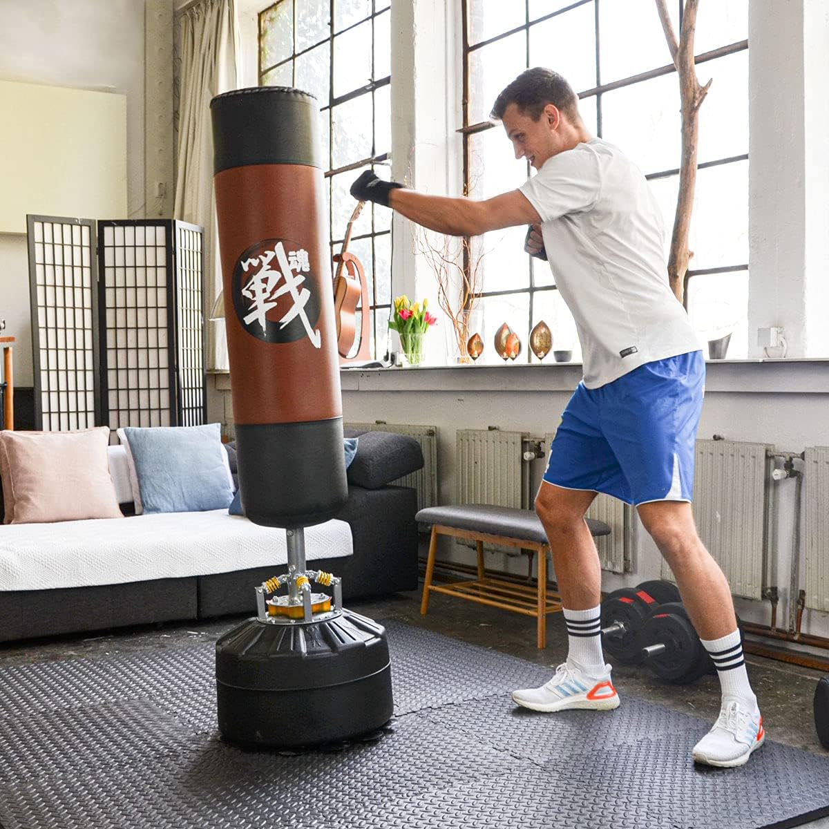 8er-Set Profi Bodenschutzmatte für Fitnessgeräte, 2cm
