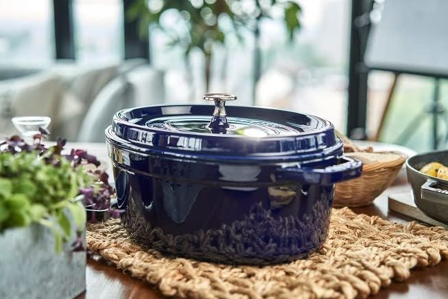 Cocotte Bräter mit Deckel, 33 cm, 6.7 L dunkelblau