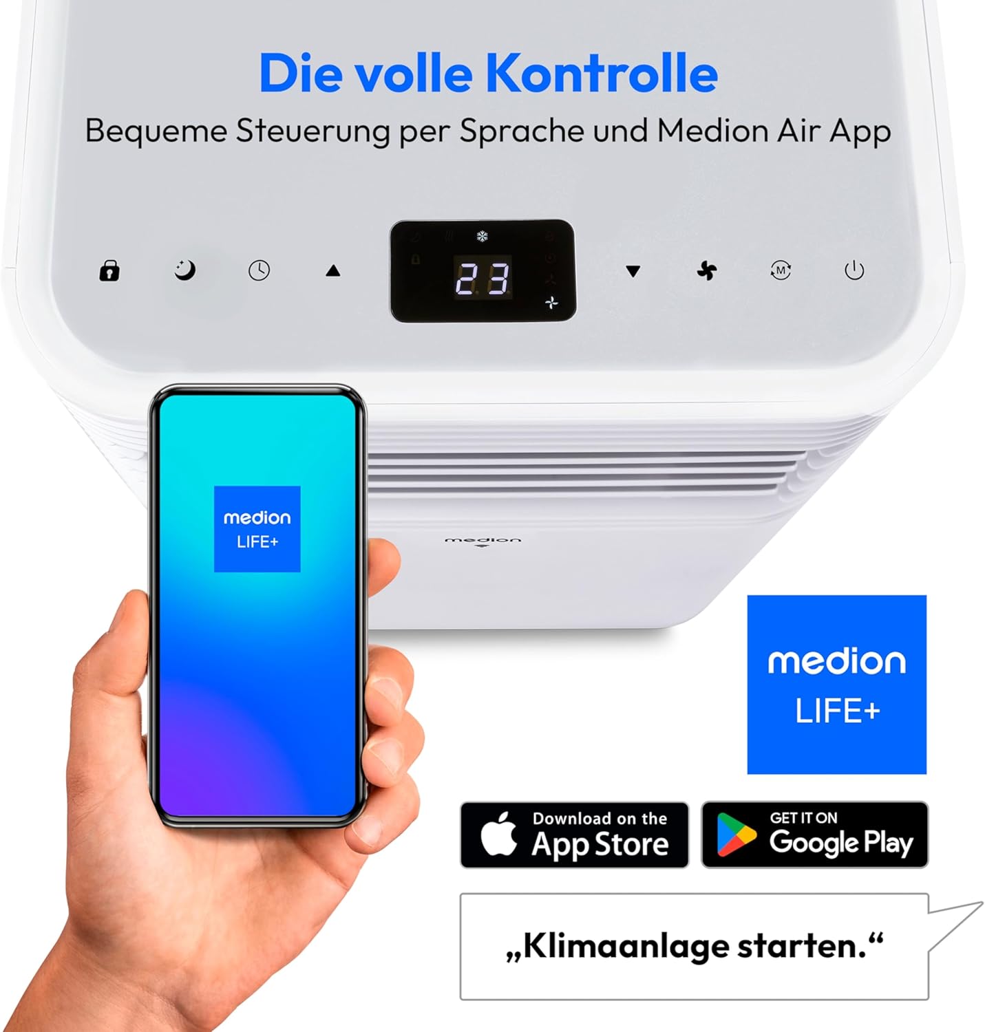 Smarte P701 Klimaanlage, Smart + Fernbedienung ; 7.000 BTU