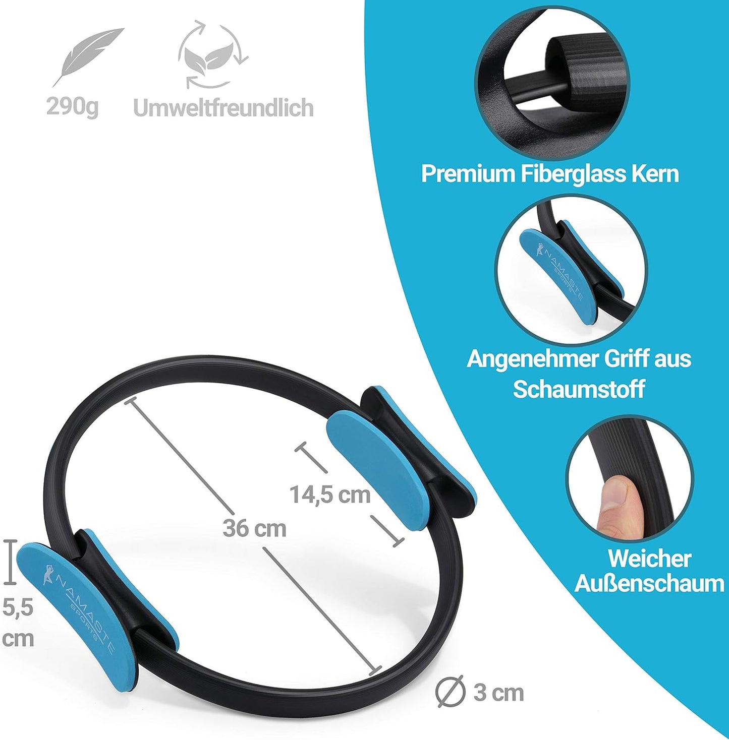 Pilates Ring für Bauch-Beine-Po-Übungen