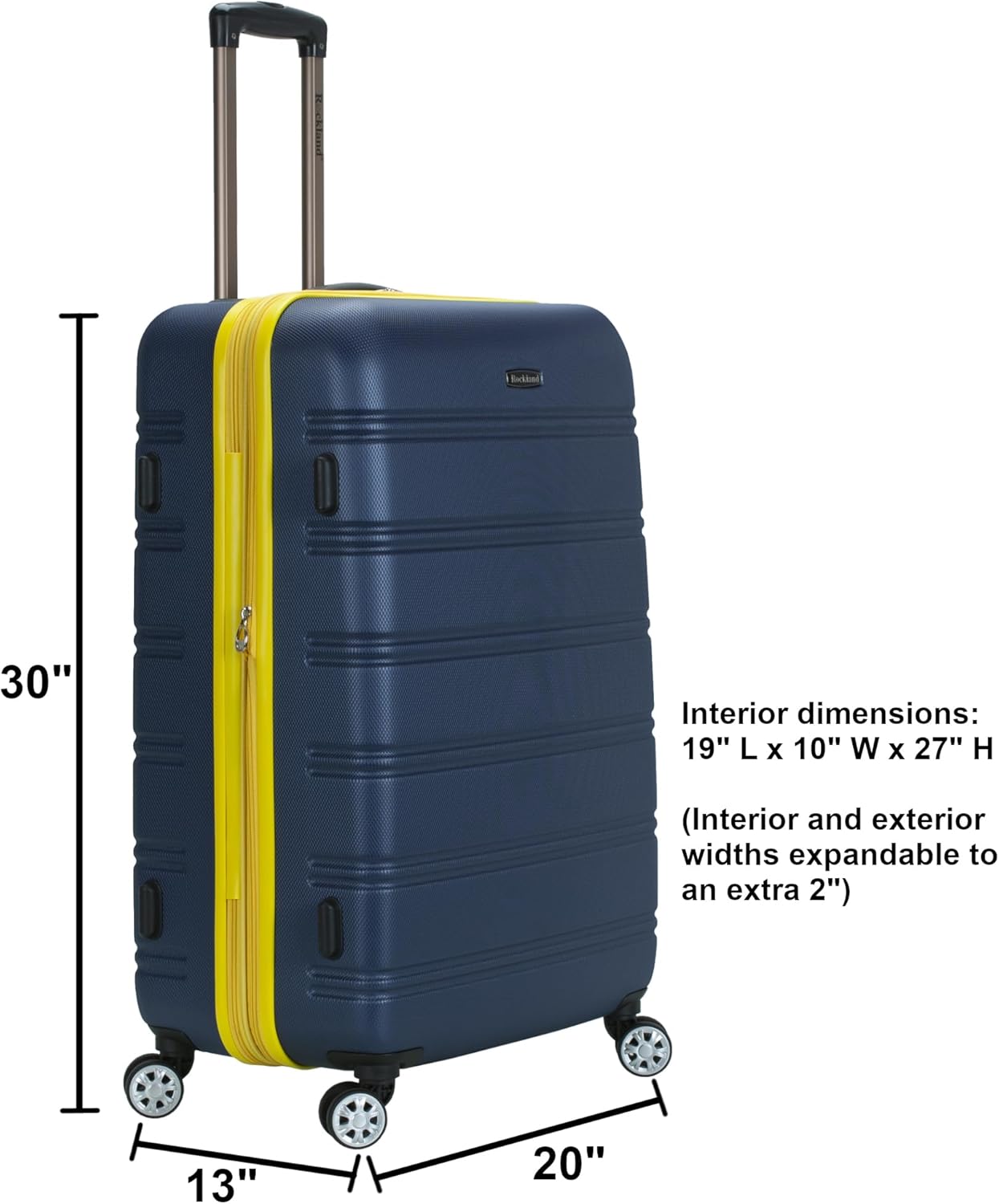 Hartschalenkoffer, Checked Large 28" Blau