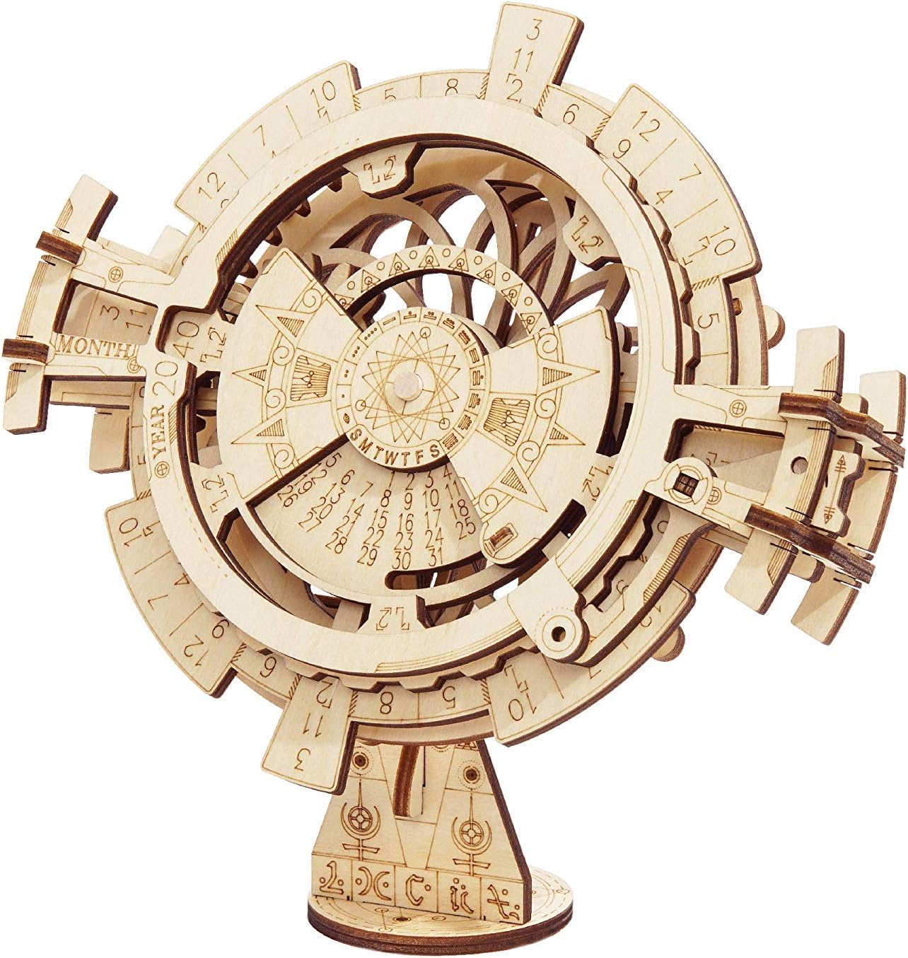Perpetual Calendar 3D-Holzbausatz, Perpetual Calendar