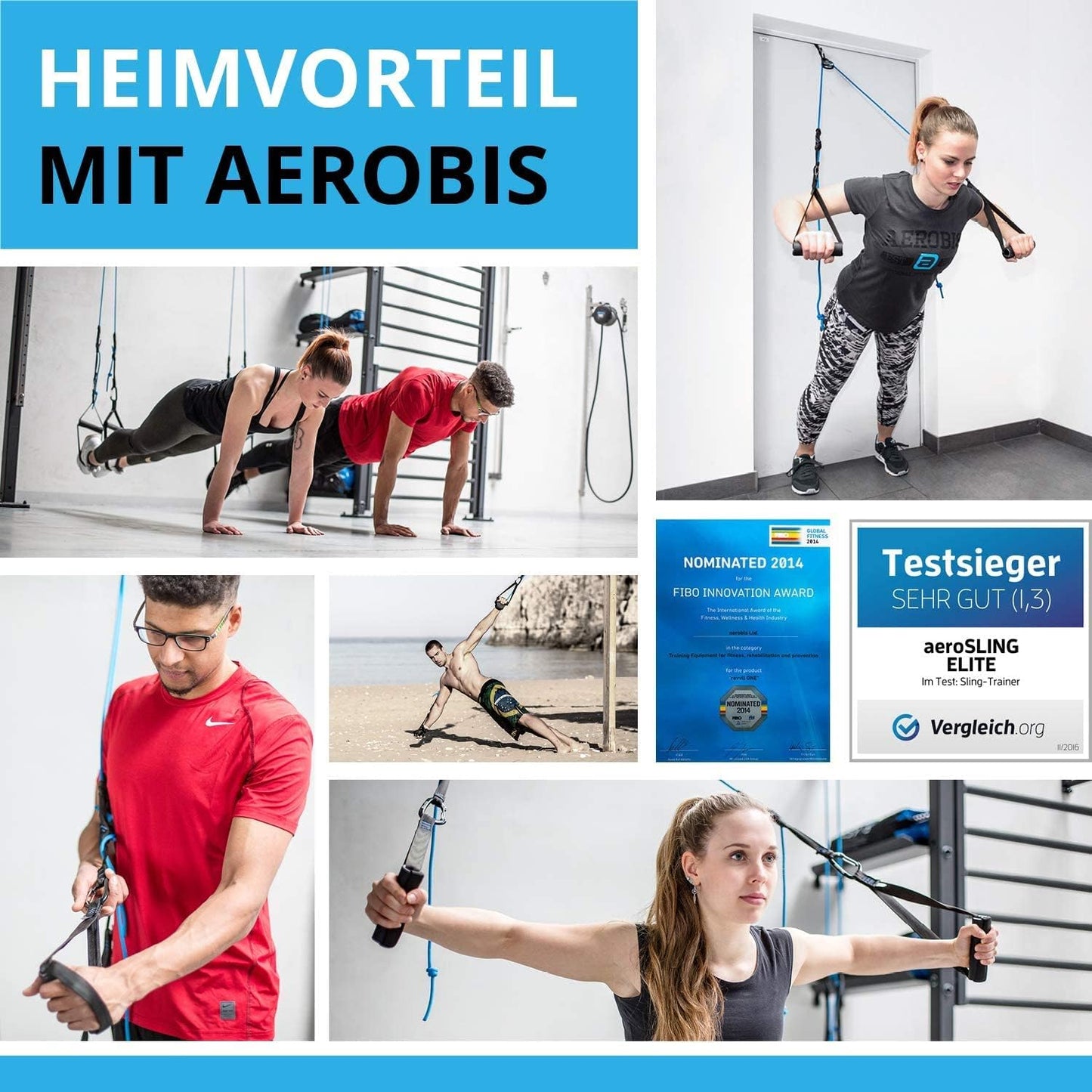Sling Trainer mit Umlenkrolle + Türanker