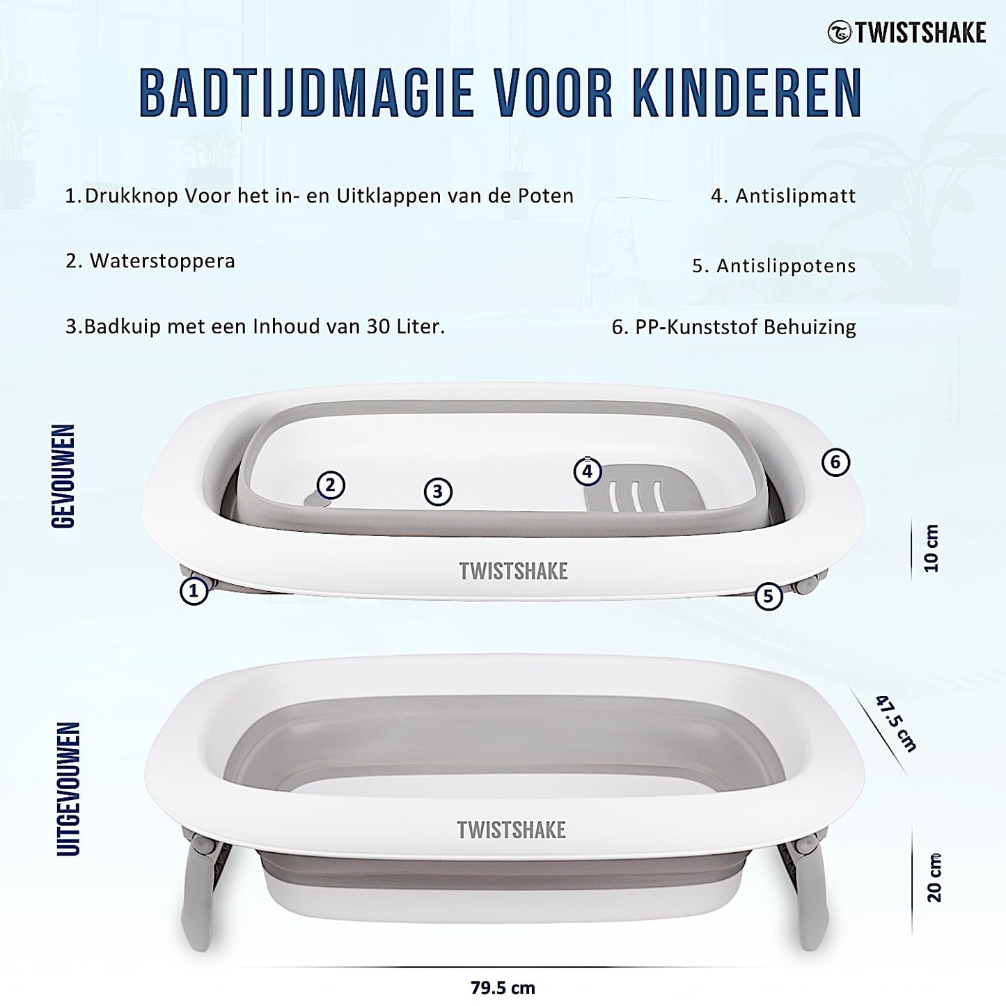 Faltbare Babybadewanne, Babybadewanne 1 Packung